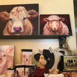 artwork of farm animals